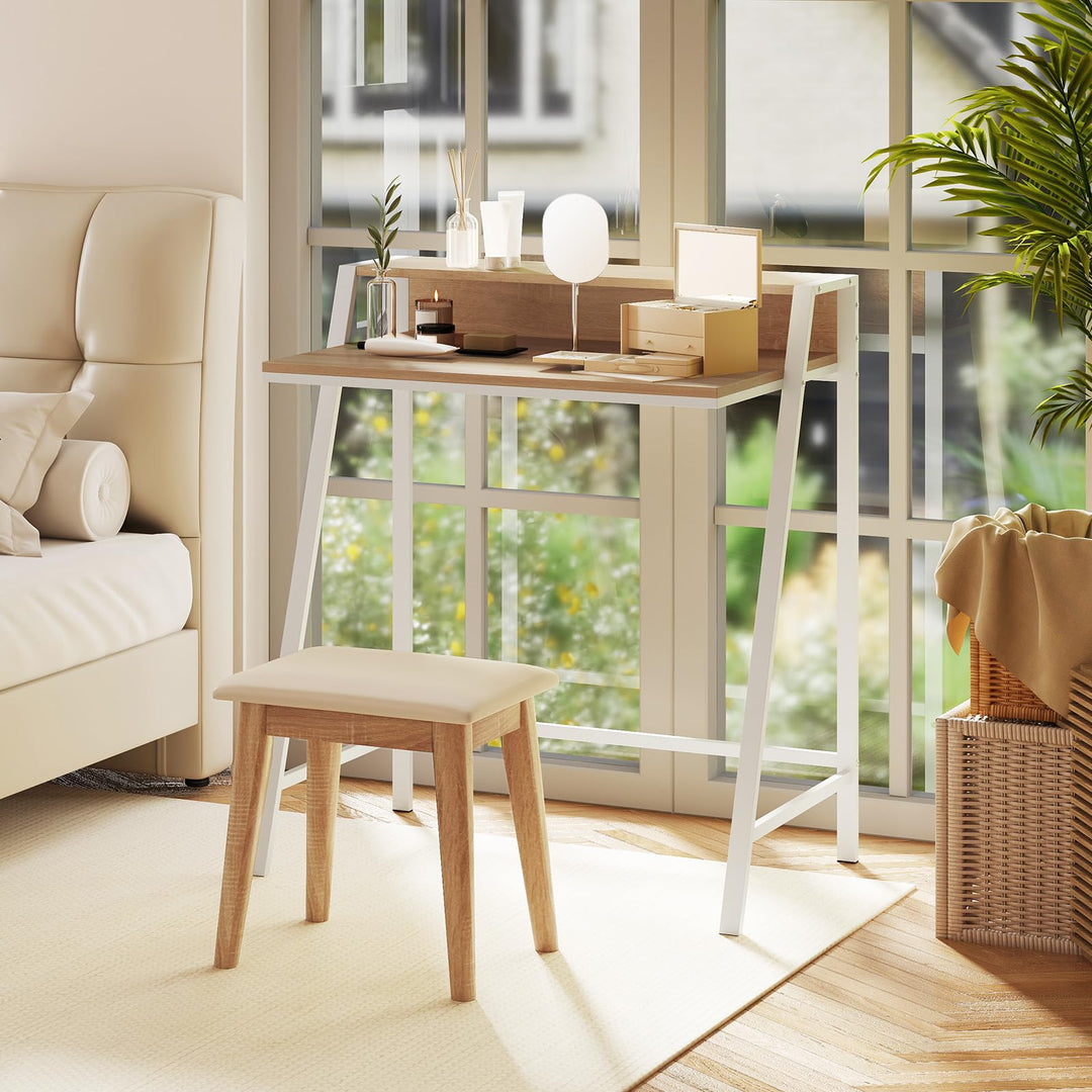 Giantex 2 Tier Computer Desk PC Laptop Table Study Writing Home Office Workstation