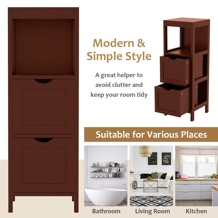 Giantex Bathroom Organizers and Storage Cabinet - Storage Organizer Rack Stand