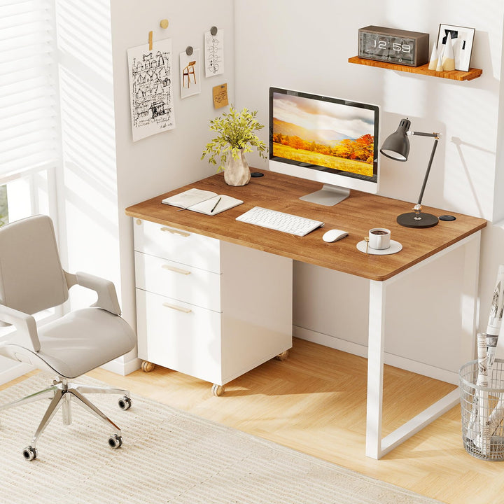Giantex Universal Wood Table Top 48 x 30 inch Solid One-Piece Desk top