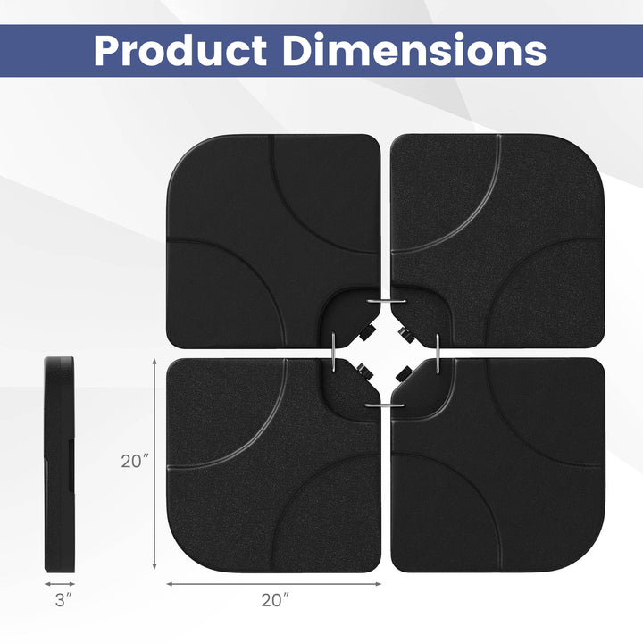 Umbrella Base Stand Patio Offset Square Base