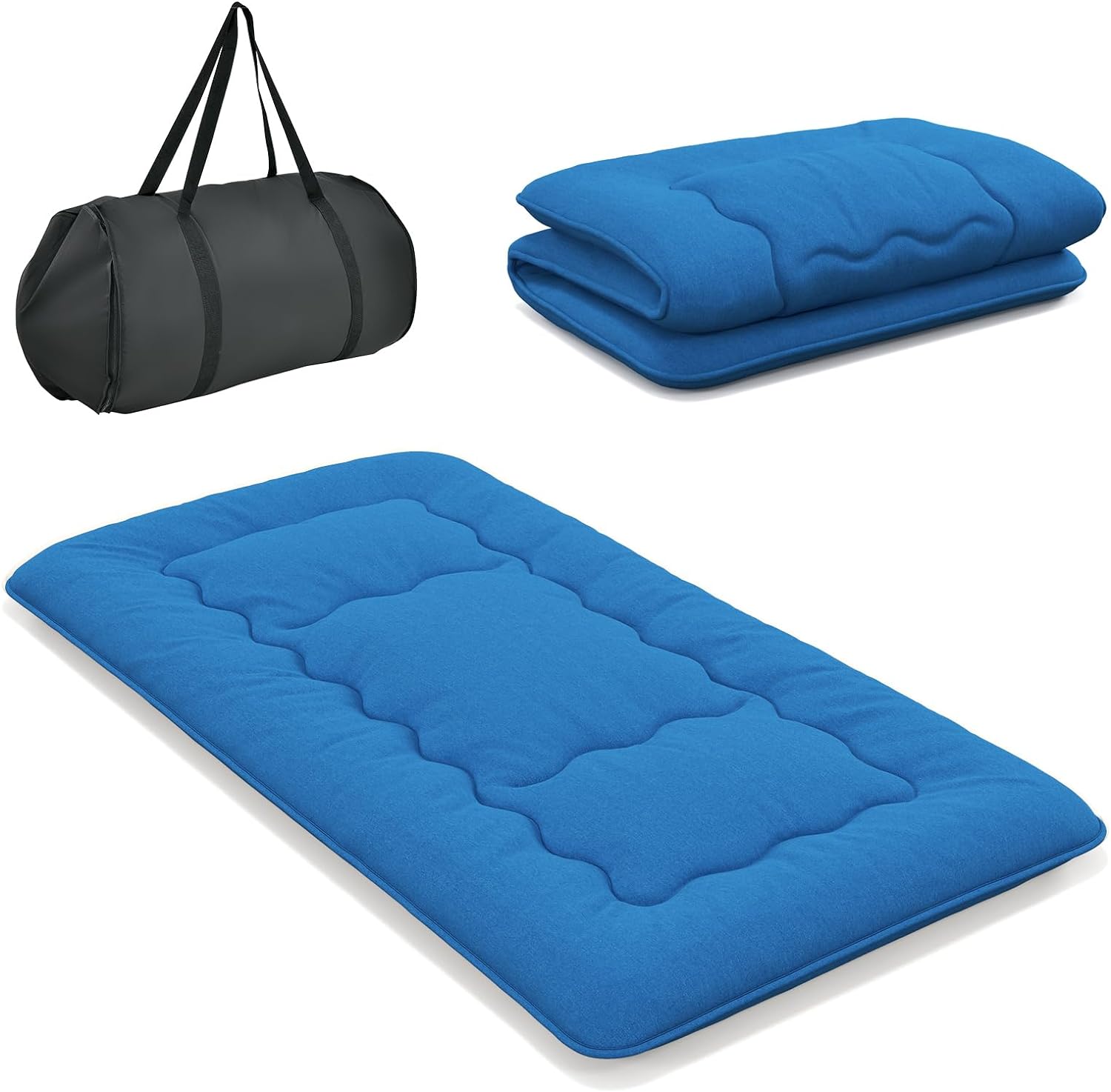 Giantex Japanese Floor Mattress Futon Mattress, Roll Up Mattress Tatami Mat with Washable Cover and Carry Bag