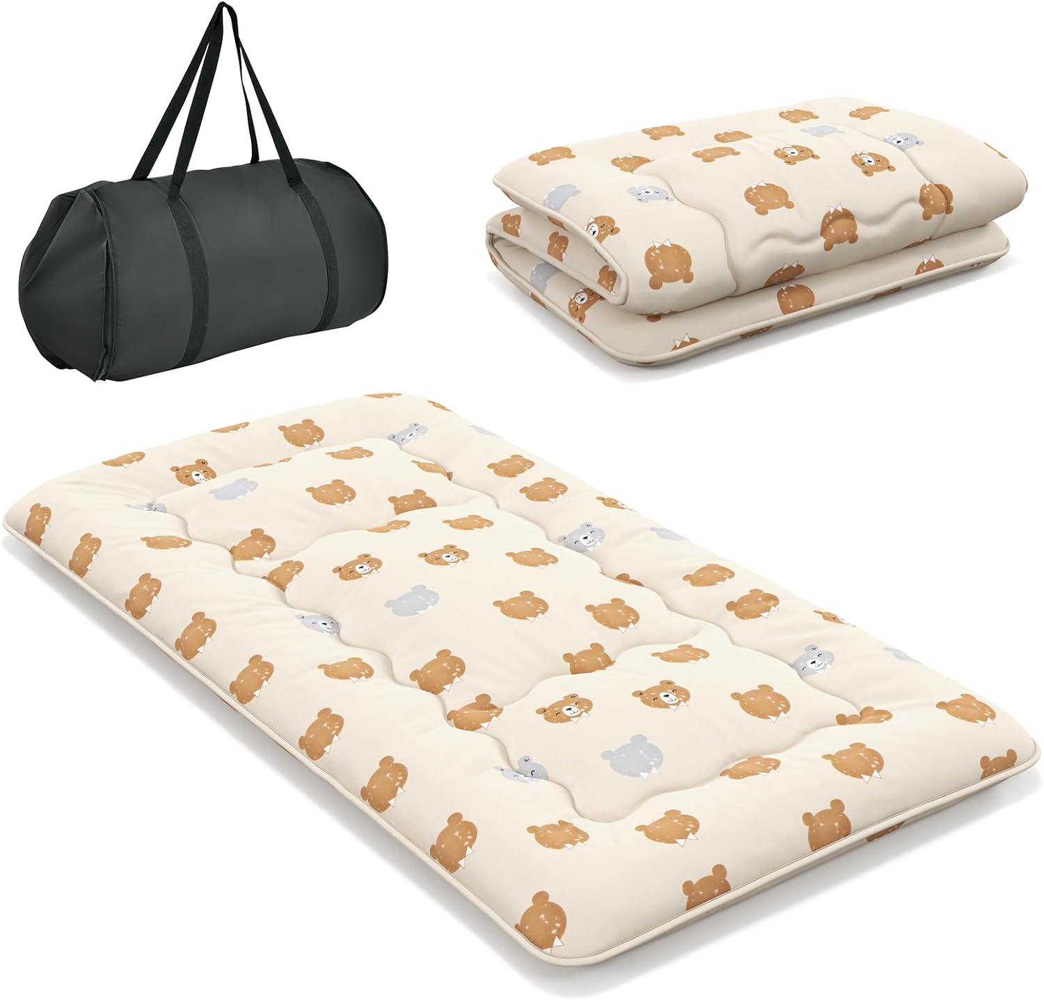 Giantex Japanese Floor Mattress Futon Mattress, Roll Up Mattress Tatami Mat with Washable Cover and Carry Bag