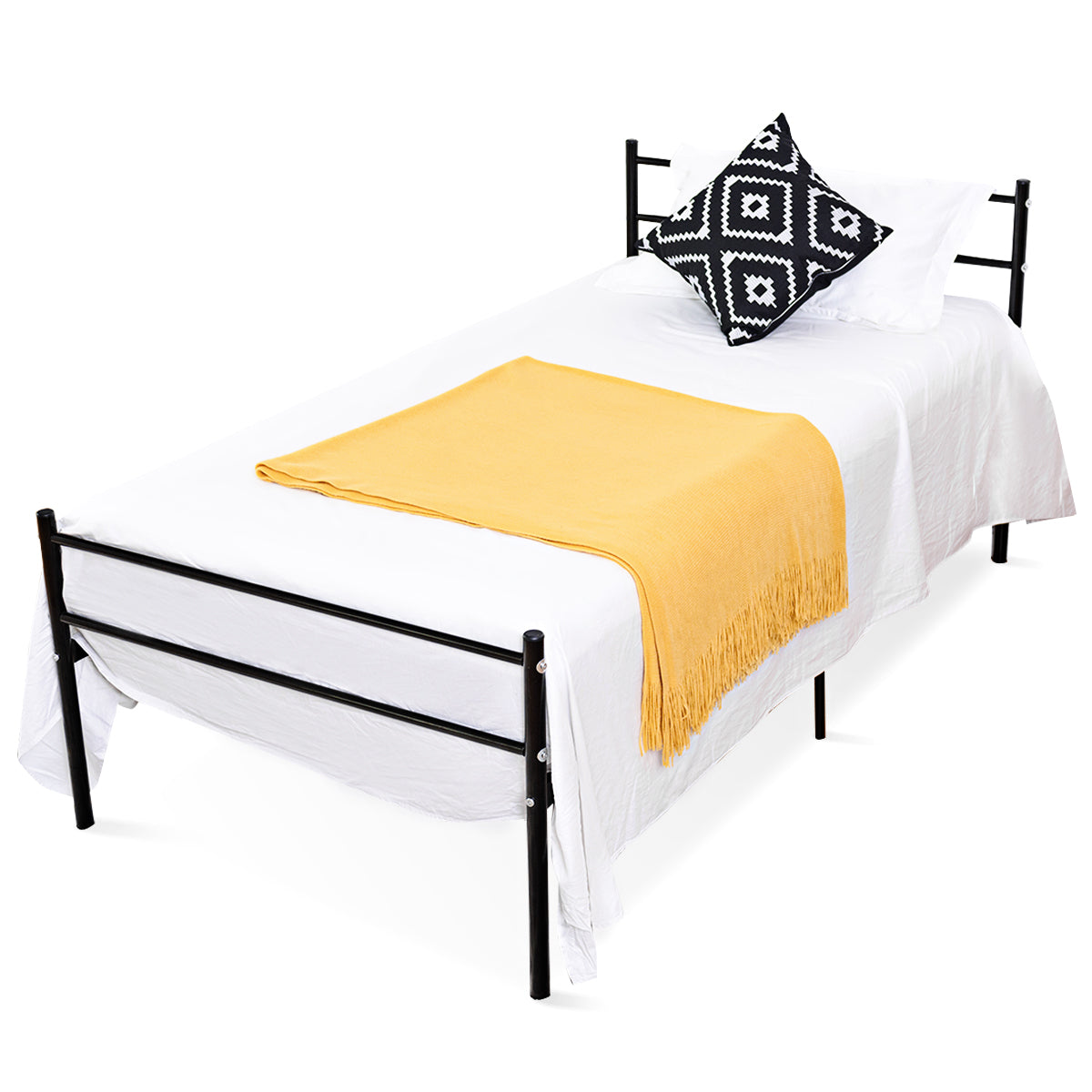 Giantex Platform Bed with Headboard and Footboard