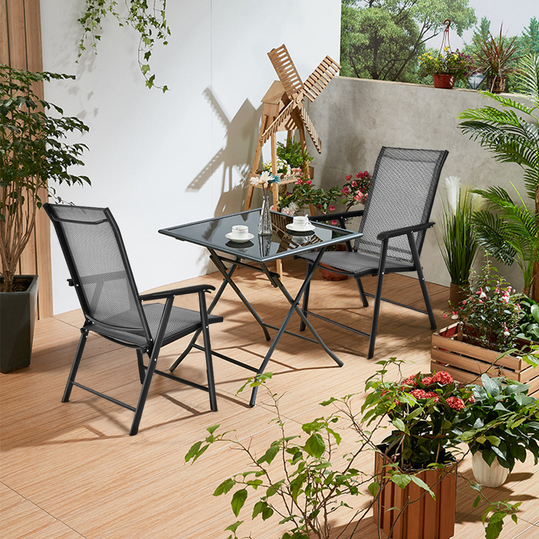 Giantex Patio Dining Chairs, Outdoor Chairs, Portable Folding Chairs