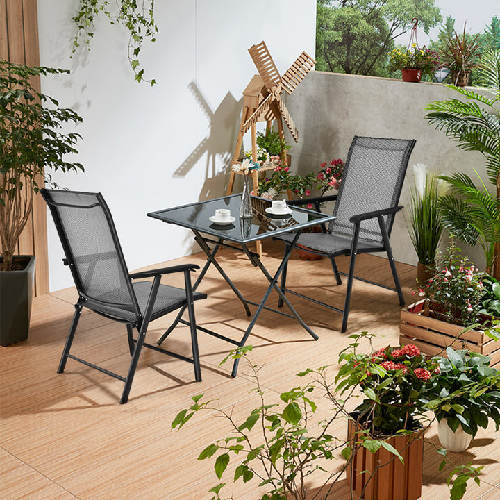 Giantex Patio Dining Chairs, Outdoor Chairs, Portable Folding Chairs