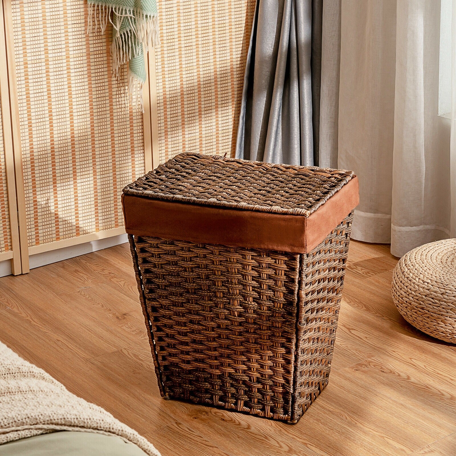 Laundry Hamper with Lid - Giantex