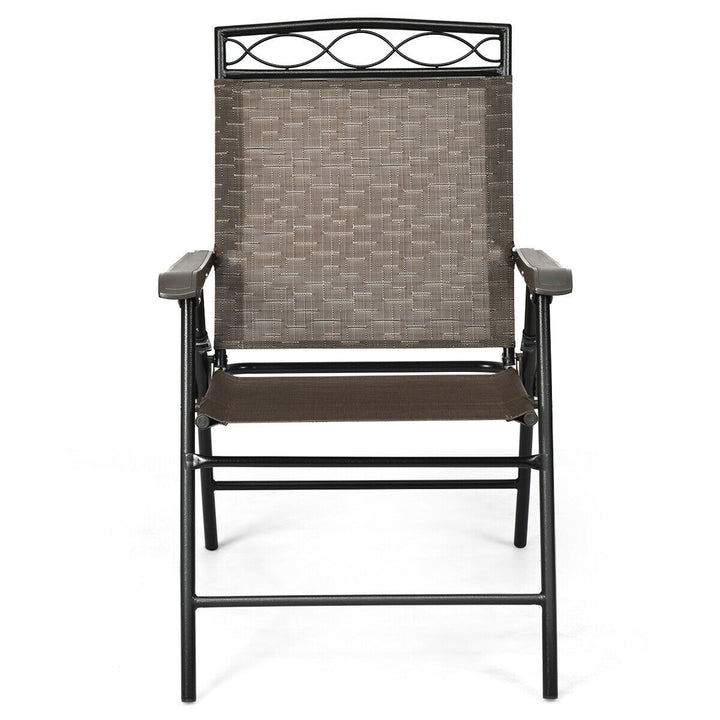 Set of 2 or 4 Patio Chairs, Outdoor Folding Lawn Chairs for Beach