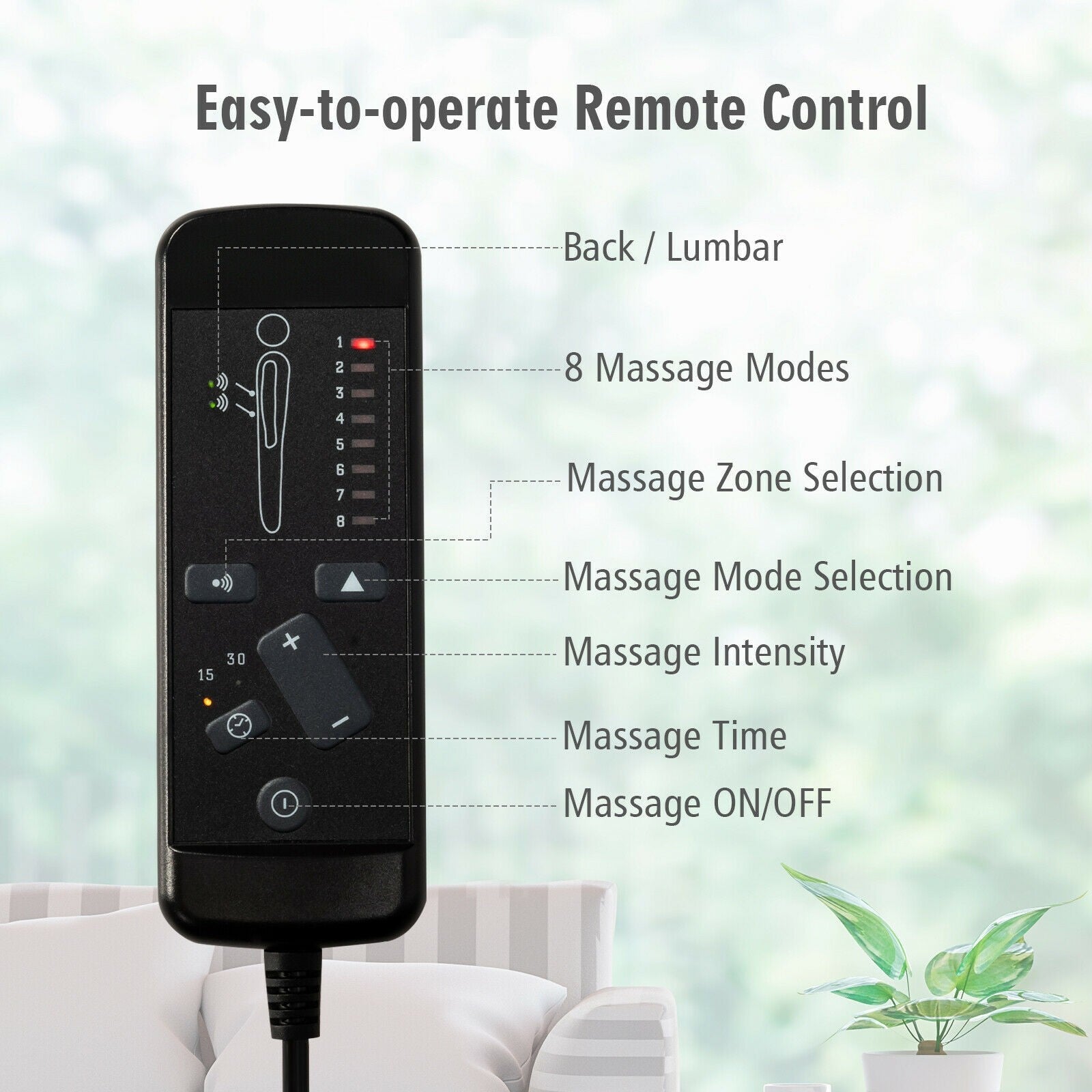 Recliner Chair with Vibration Massage, 360 Degree Swivel Reclining Sofa Chair, Adjustable Headrest & Footrest