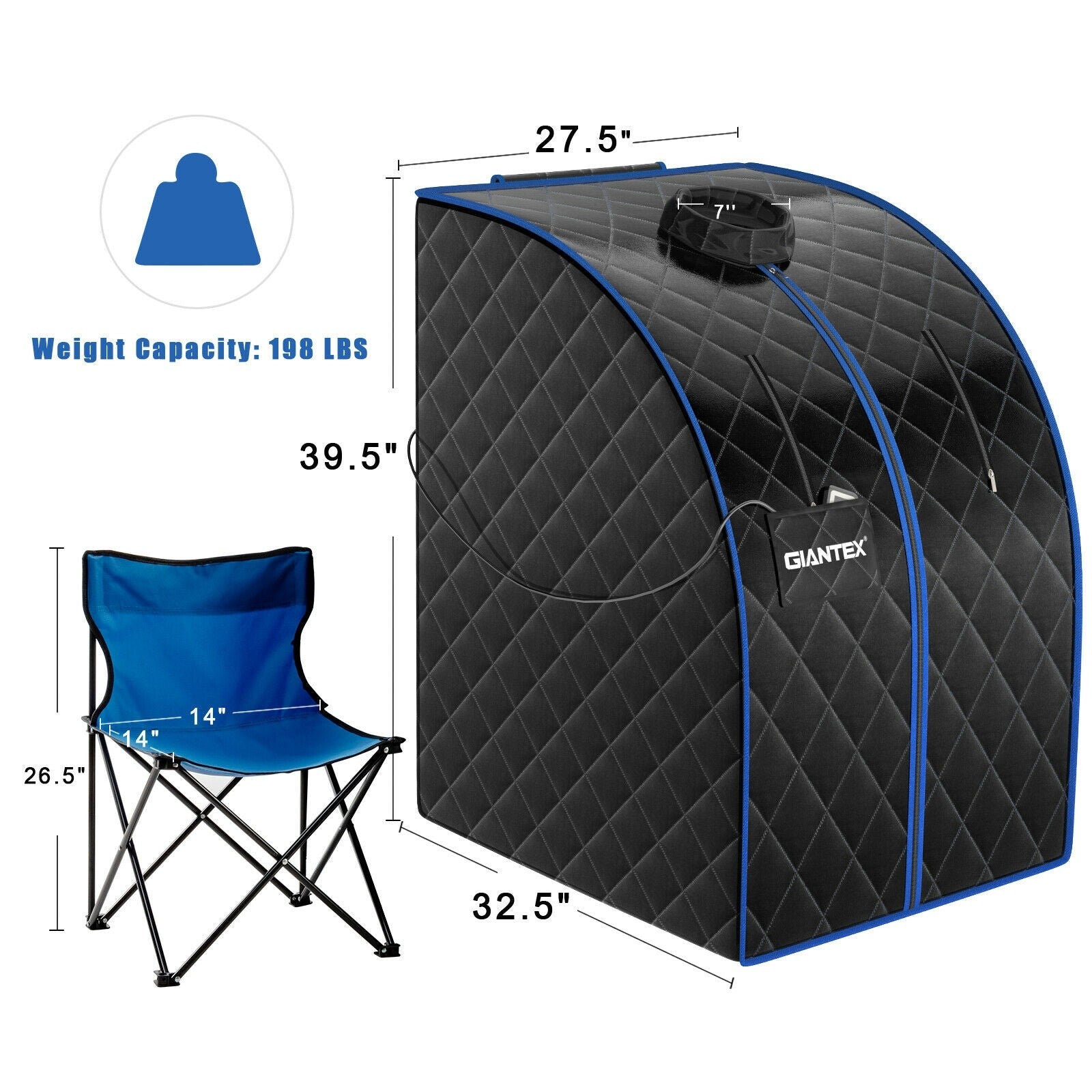 Portable Sauna Infrared Personal Home Spa