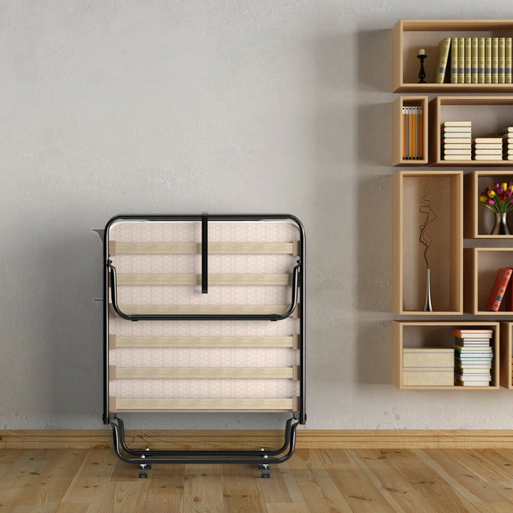 Folding Bed with Mattress Rollaway Guest Bed