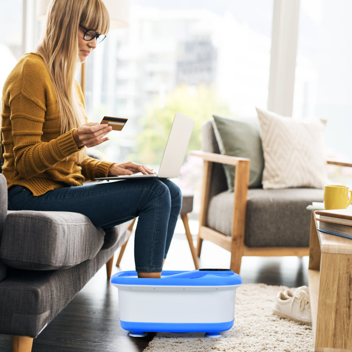 Foot Spa Bath Massager - Giantex