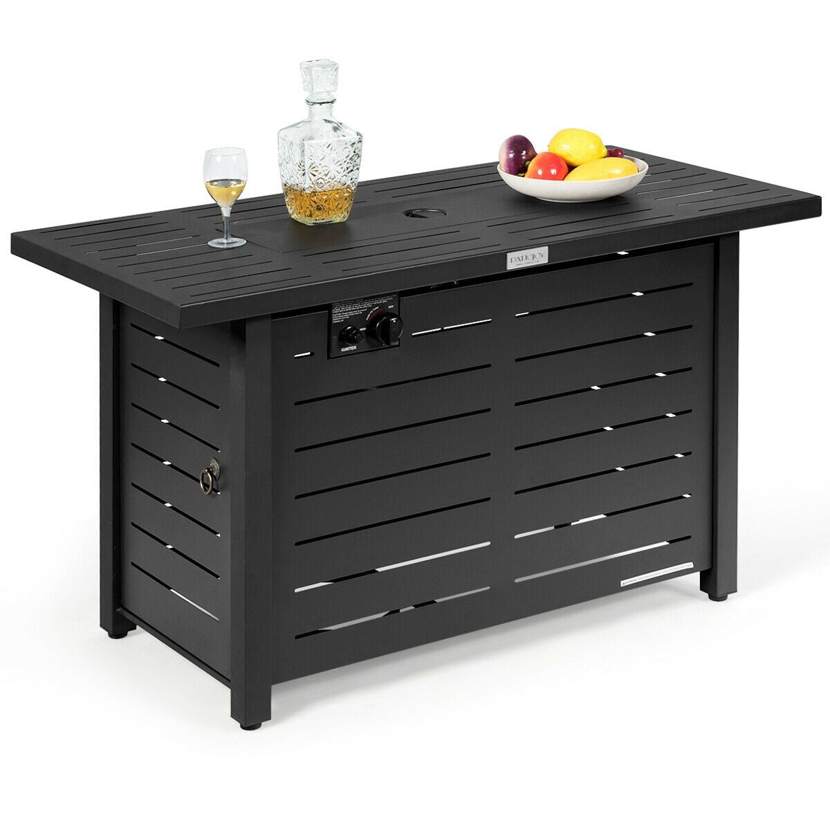 Propane Fire Pit Table, 42 Inch 60,000 BTU Rectangular Gas Fire Pit Table