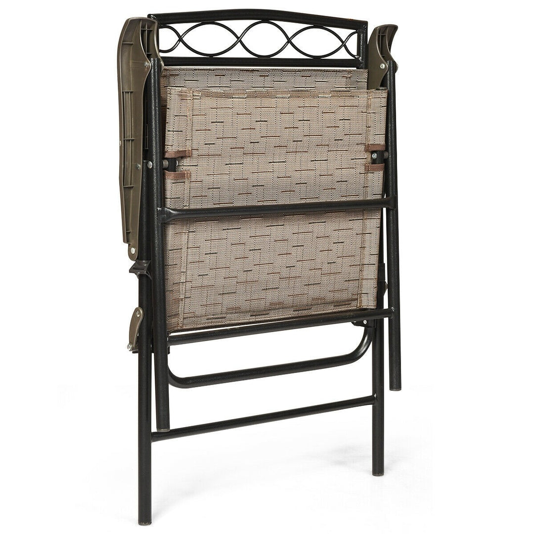 Set of 2 or 4 Patio Chairs, Outdoor Folding Lawn Chairs for Beach