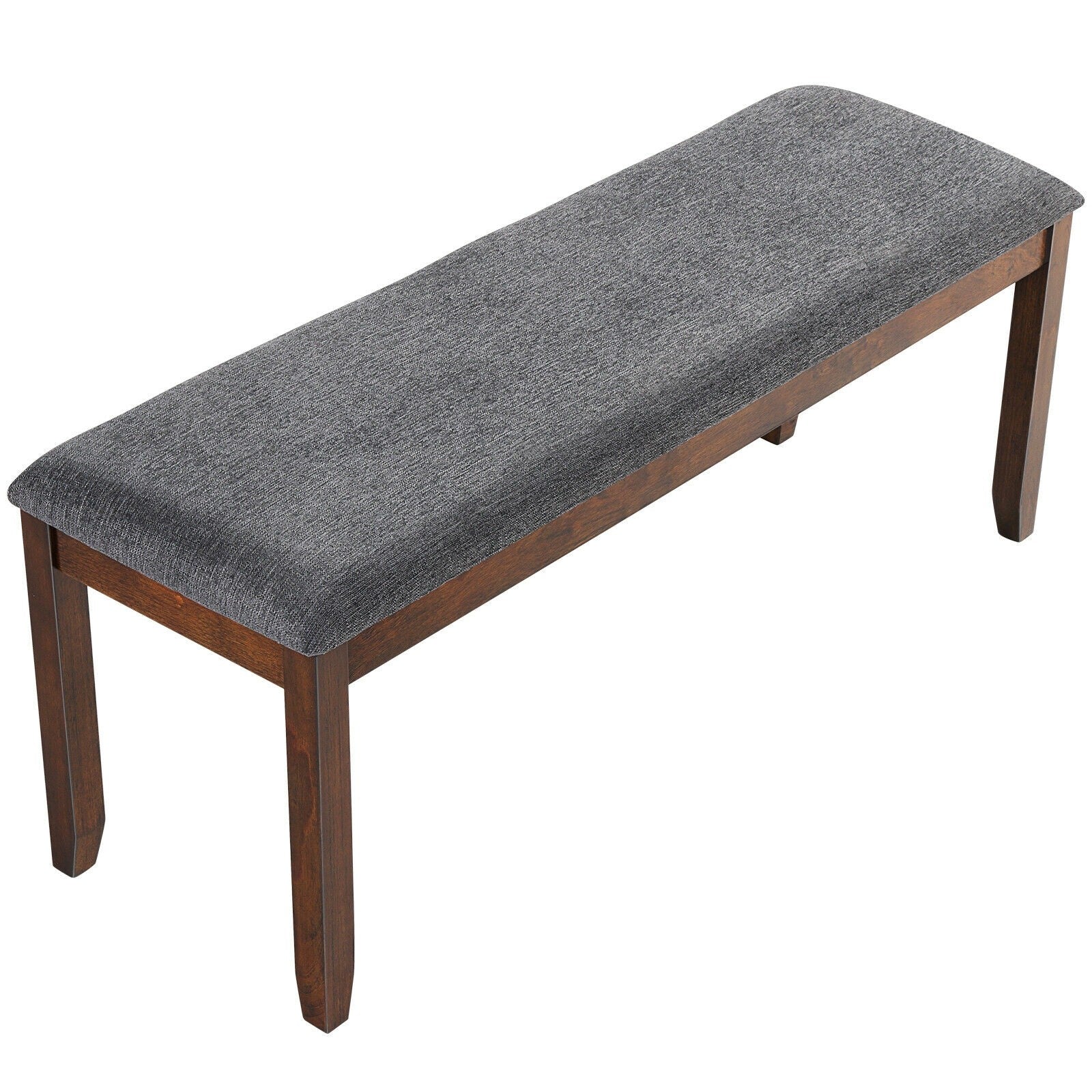 Giantex Dining Room Bench, Wood Kitchen Table Bench with Upholstered, 47.5 x 15.5 x 19.5 Inches Ottoman Bench