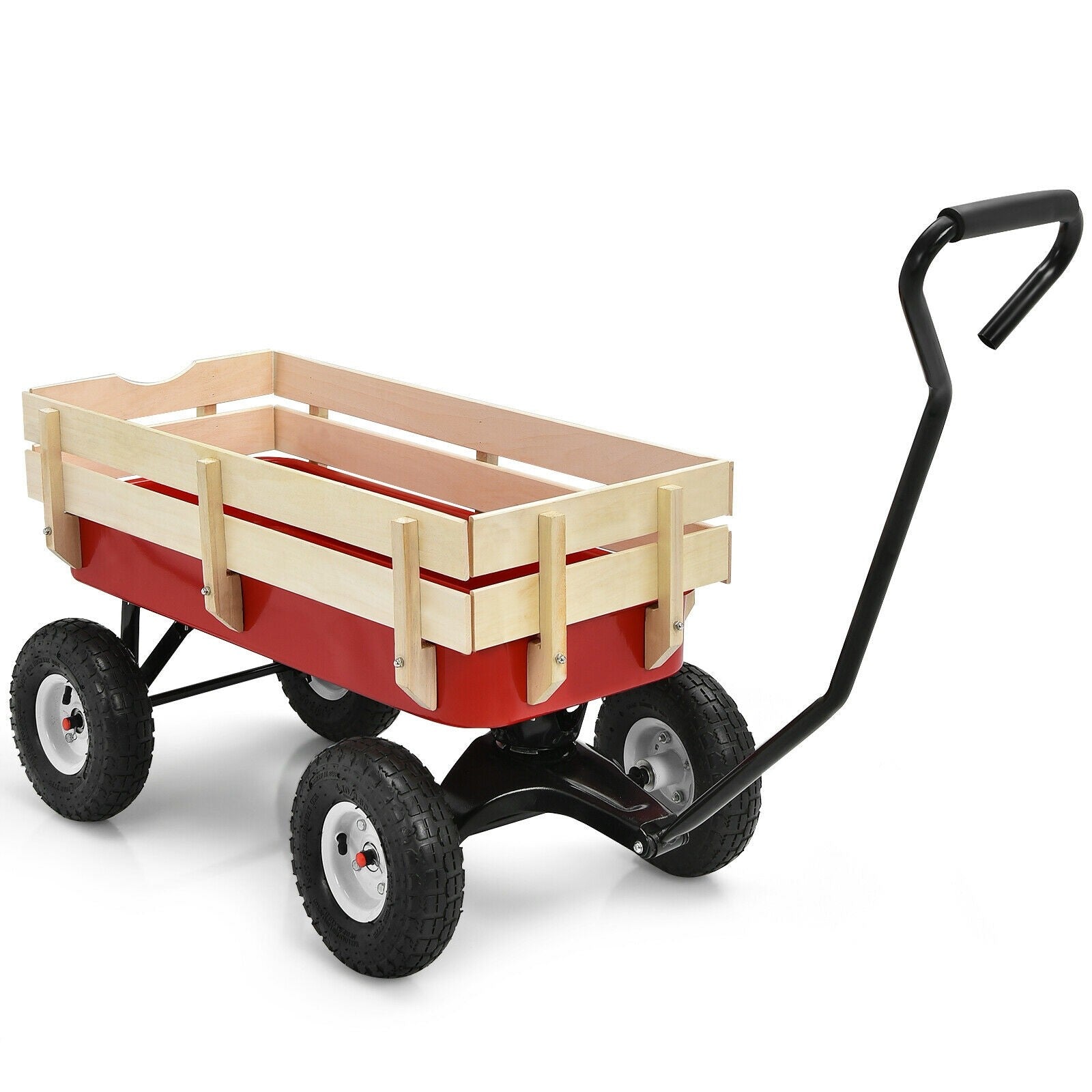 All Terrain Cargo Wagon Wood Railing - Giantexus