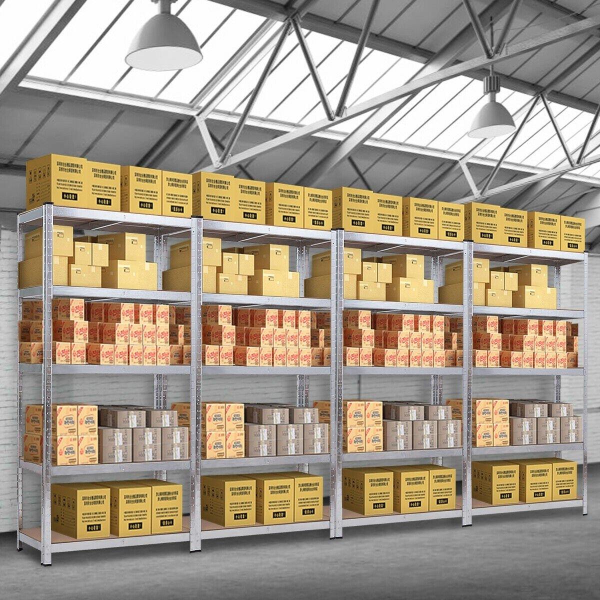 2 Pcs 5-Tier Storage Shelves, Garage Shelving Units - Giantexus