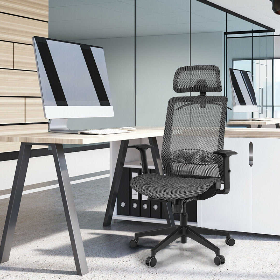 Mesh Office Chair, Ergonomic Office Chair with Headrest