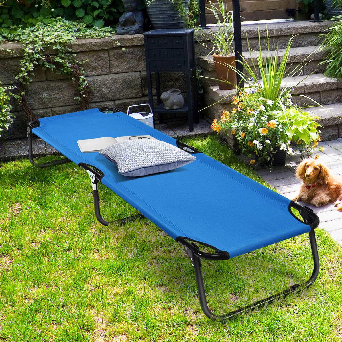 Giantex  Light Weight Camping Bed for Camp Office Sleepover