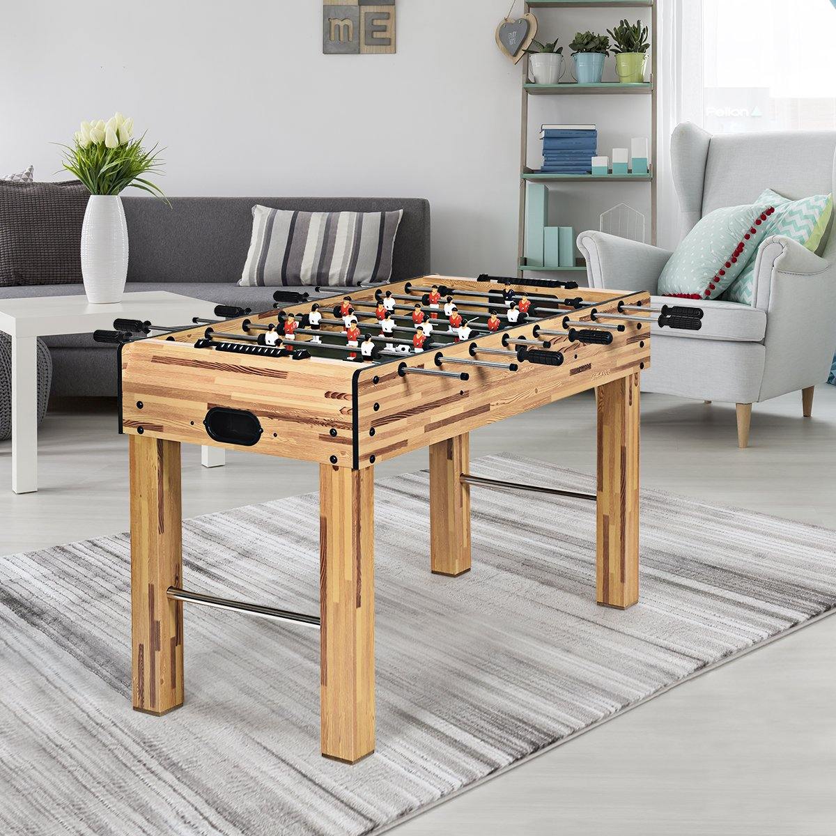 Giantex 48" Foosball Table, 8 Rods, 2 Balls and Score Keepers - Giantexus