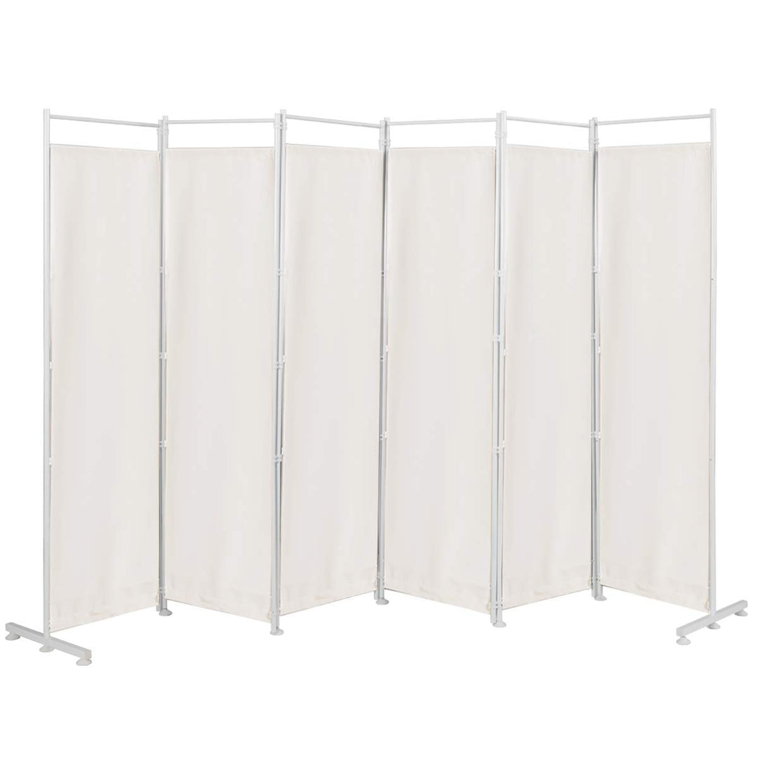 Giantex 6 Panel Room Divider, 6 Ft Folding Screen with Steel Support Base