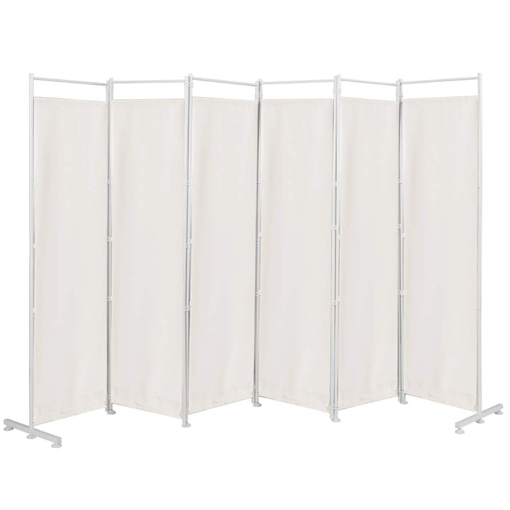 Giantex 6 Panel Room Divider, 6 Ft Folding Screen with Steel Support Base