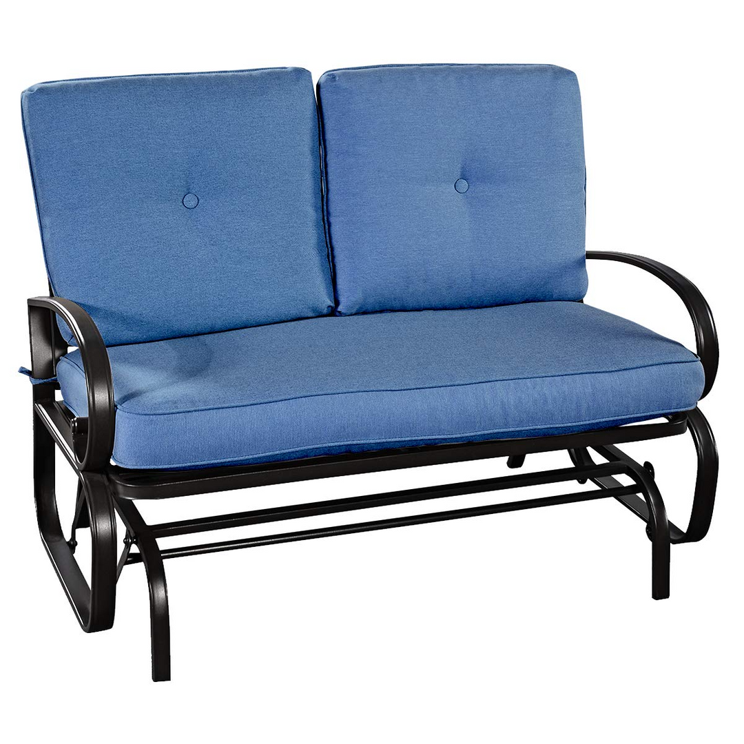 Giantex Loveseat Outdoor Patio Rocking Glider Cushioned 2 Seats