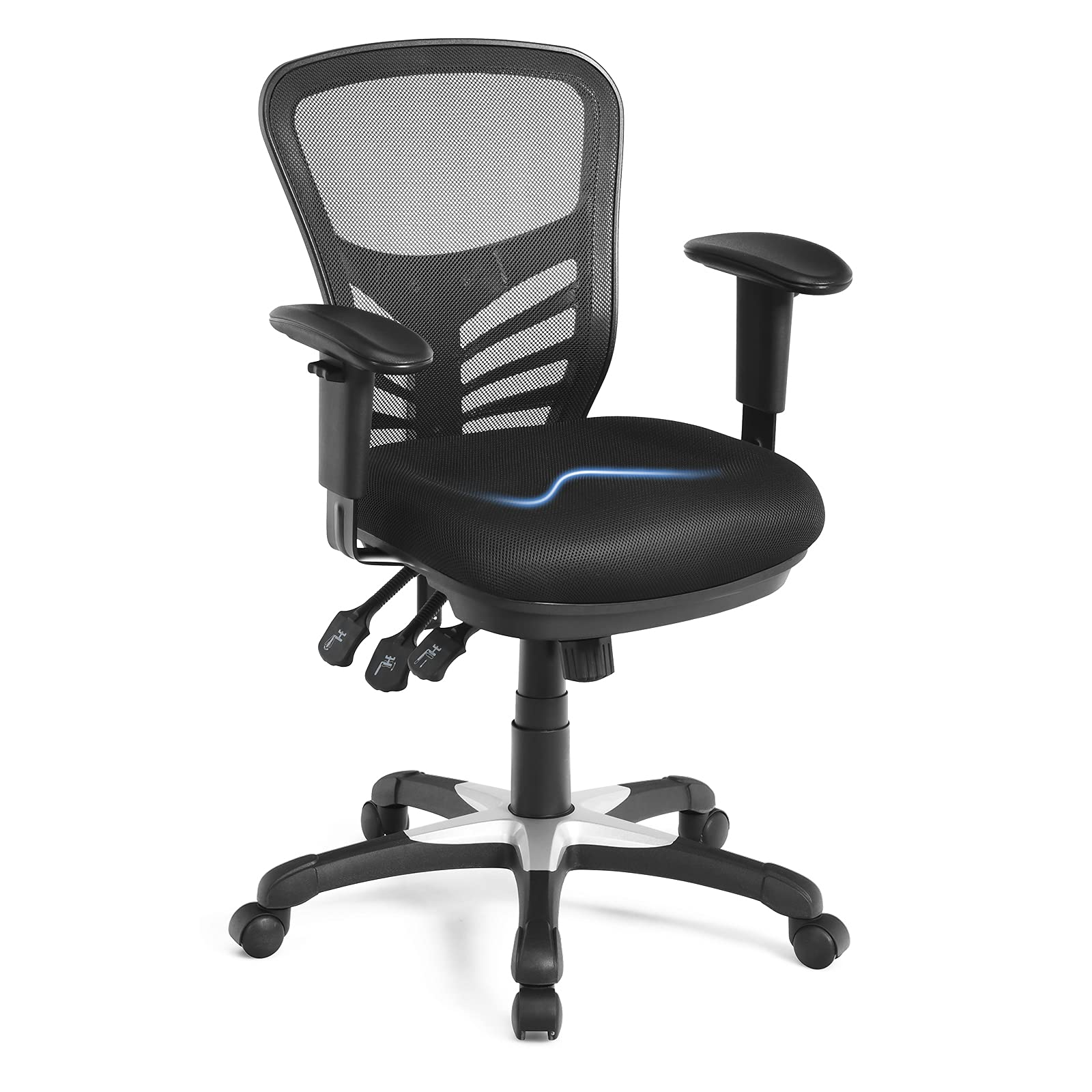 Giantex Seat Tilt Adjustment Office Chair for Working Studying Gaming