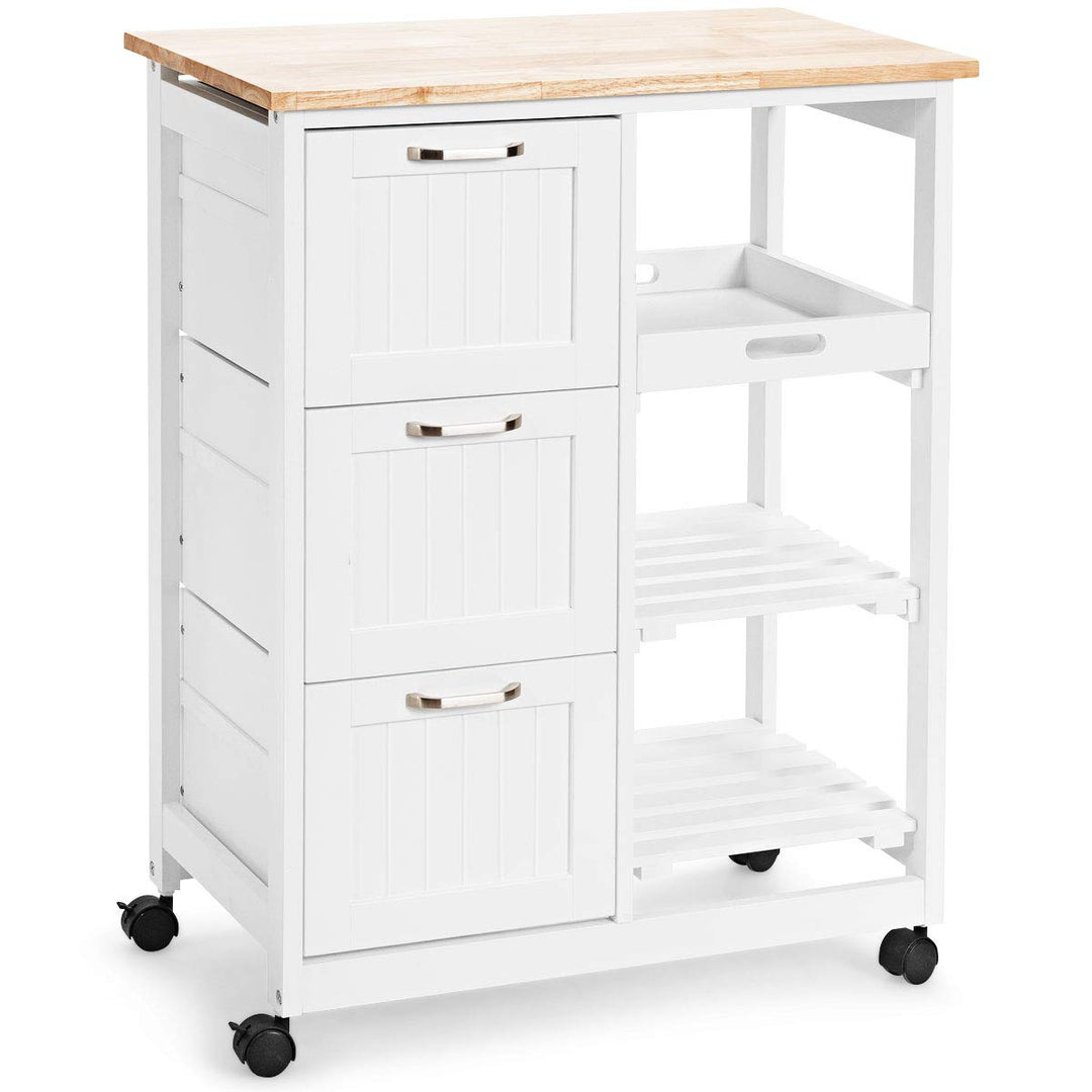 Giantex Kitchen Island Cart, Home Bar Serving Cart
