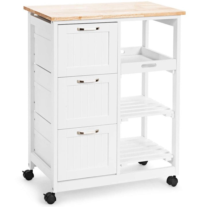 Giantex Kitchen Island Cart, Home Bar Serving Cart