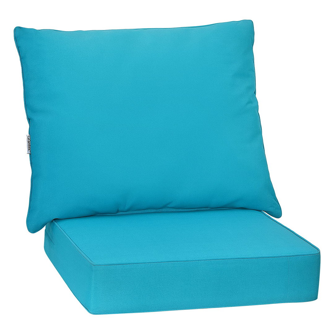 Giantex Patio Cushion Set with Pillow, Deep Seat and Back Cushion