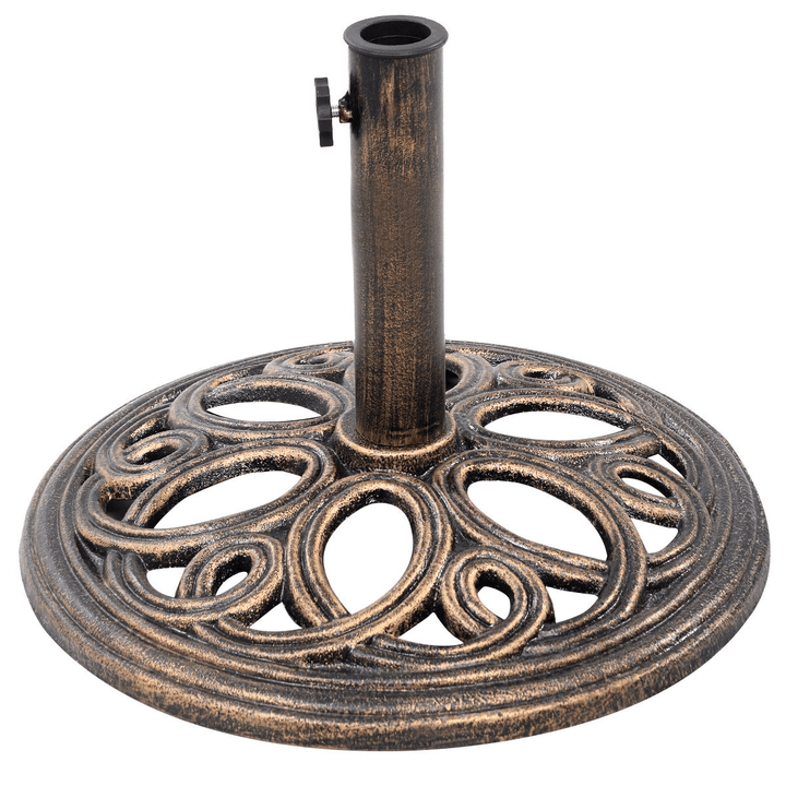 Giantex 18" Round Umbrella Base Stand Cast Iron, 24 lbs - Giantexus