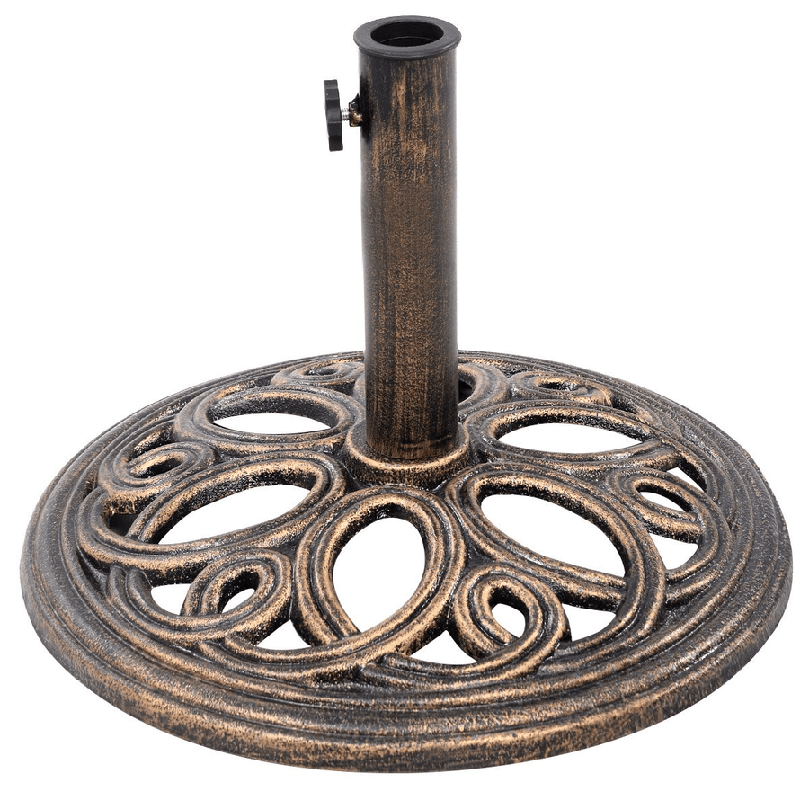 Giantex 18" Round Umbrella Base Stand Cast Iron, 24 lbs - Giantexus