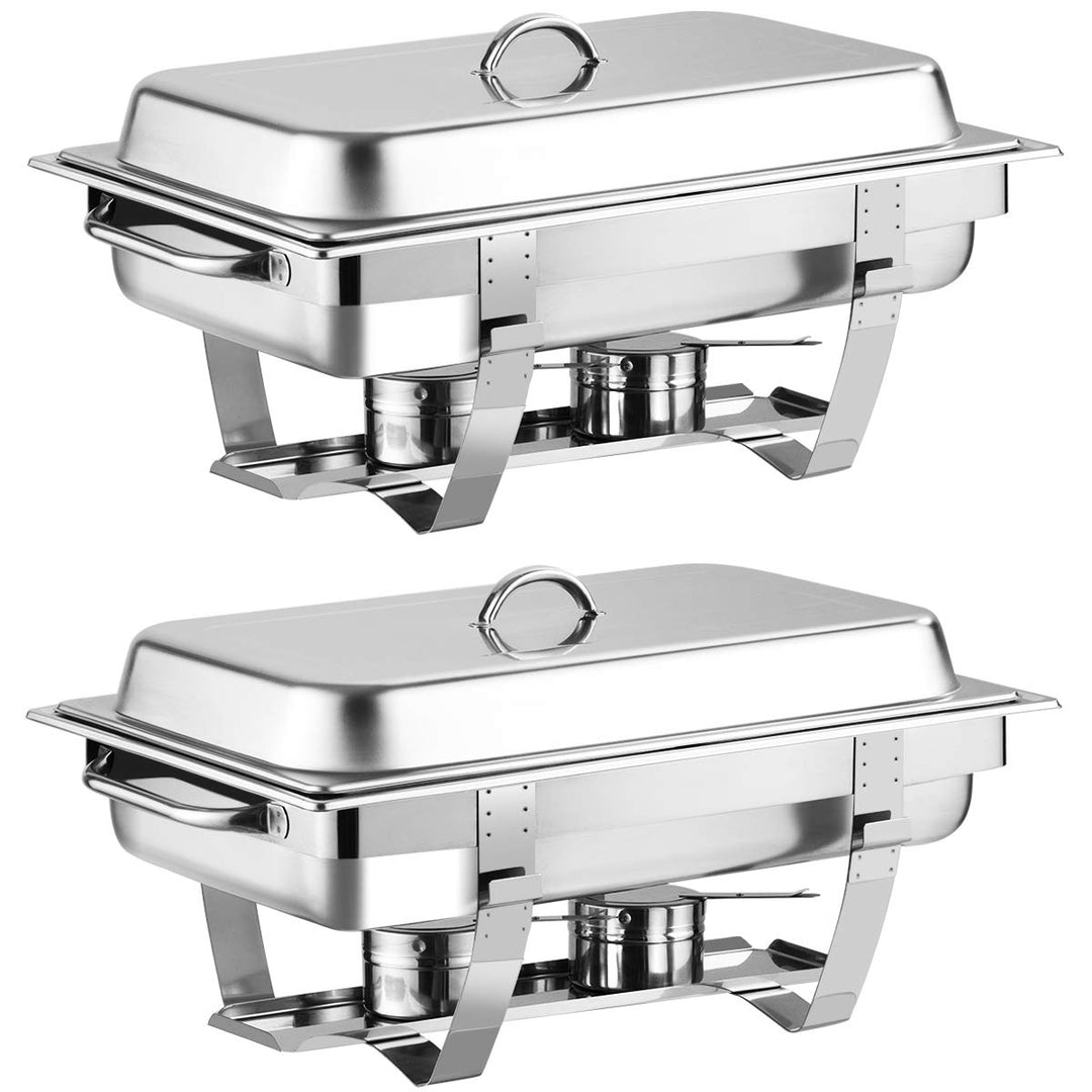 Giantex 2 Packs Chafing Dish 9 Quart Chafer Dishes Buffet Set
