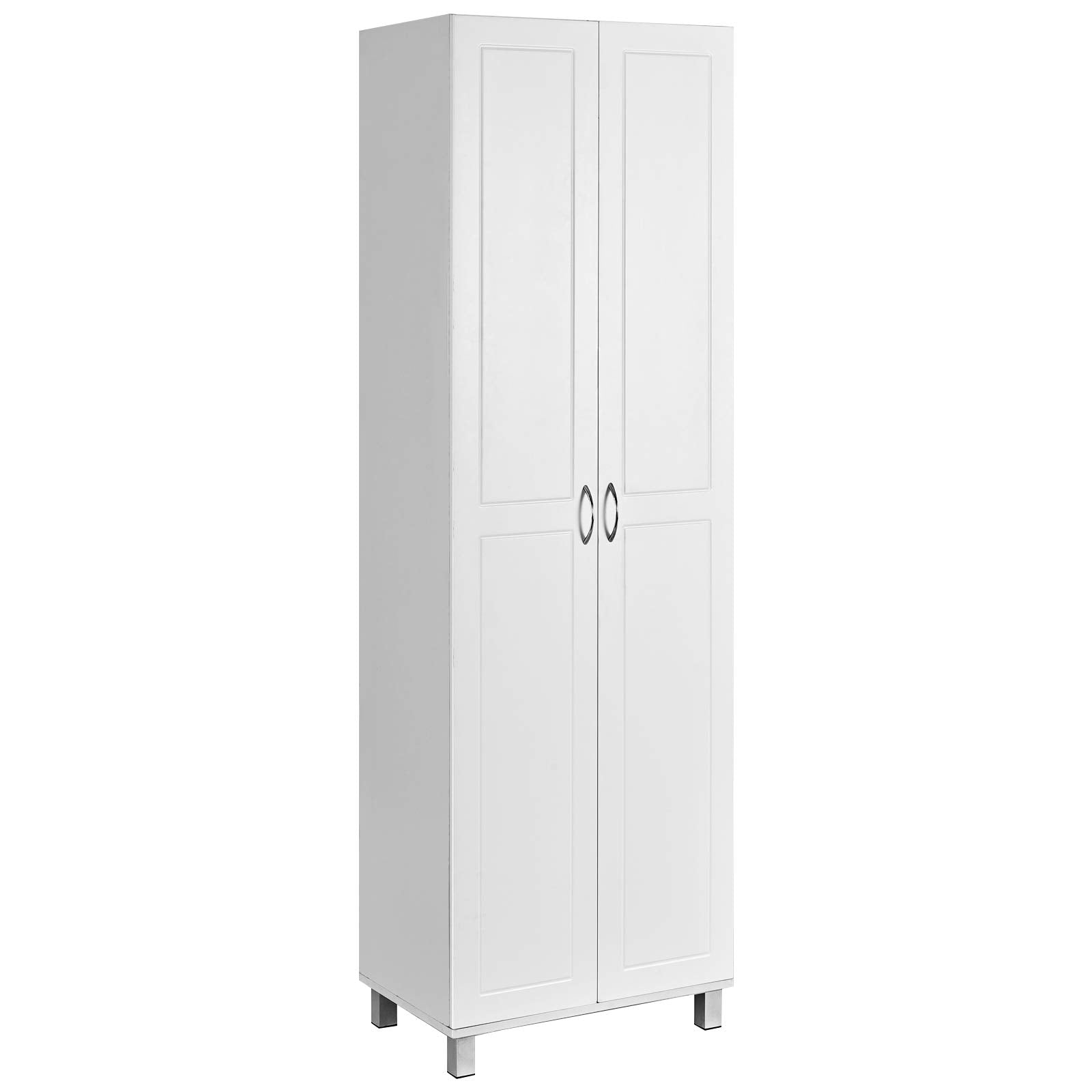 Giantex Kitchen Pantry Cabinet, 2 Door Cupboard with 5 Shelves, Storage Organizer for Kitchenware