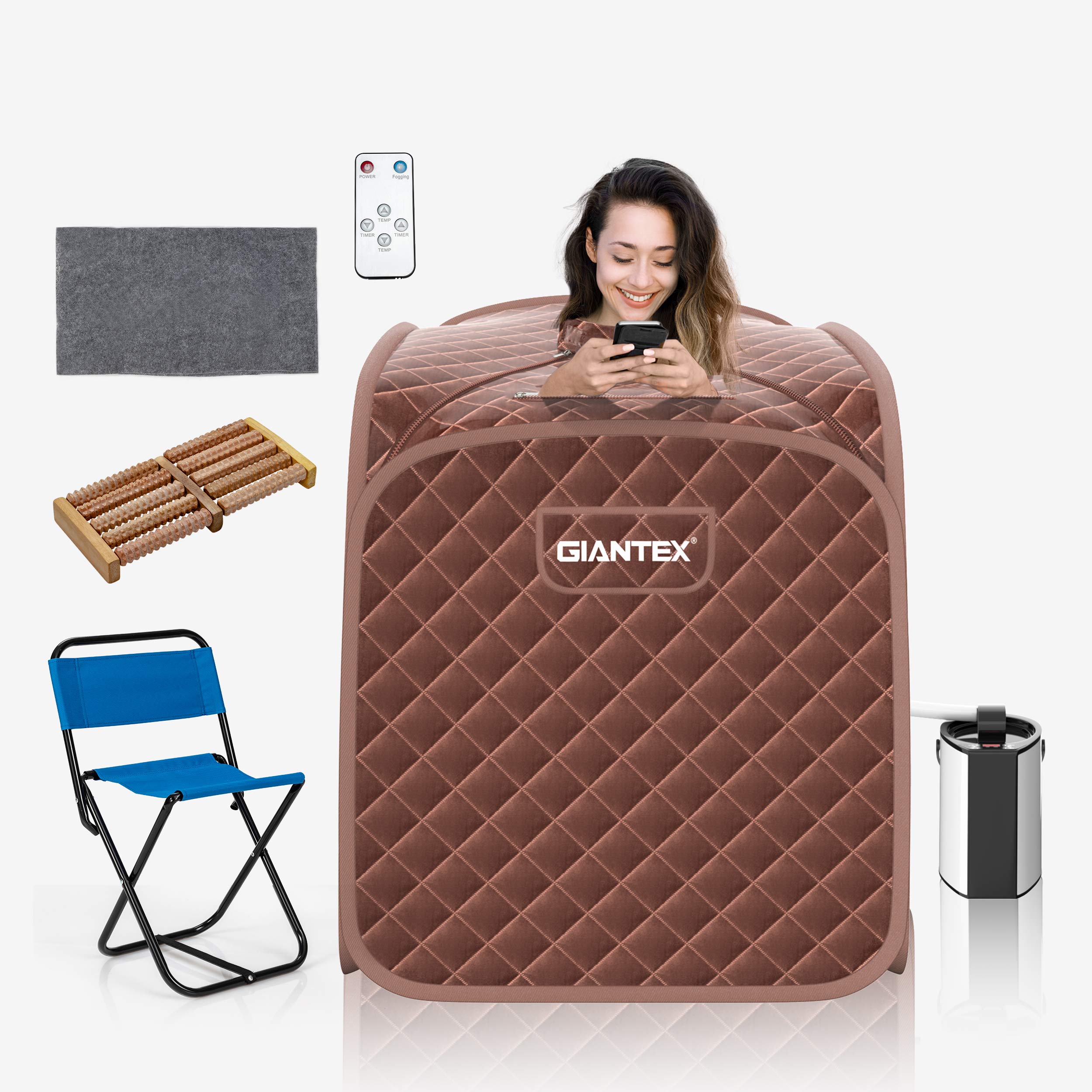 Steam Sauna Portable Therapeutic Sauna 3L Blast-Proof Remote Control
