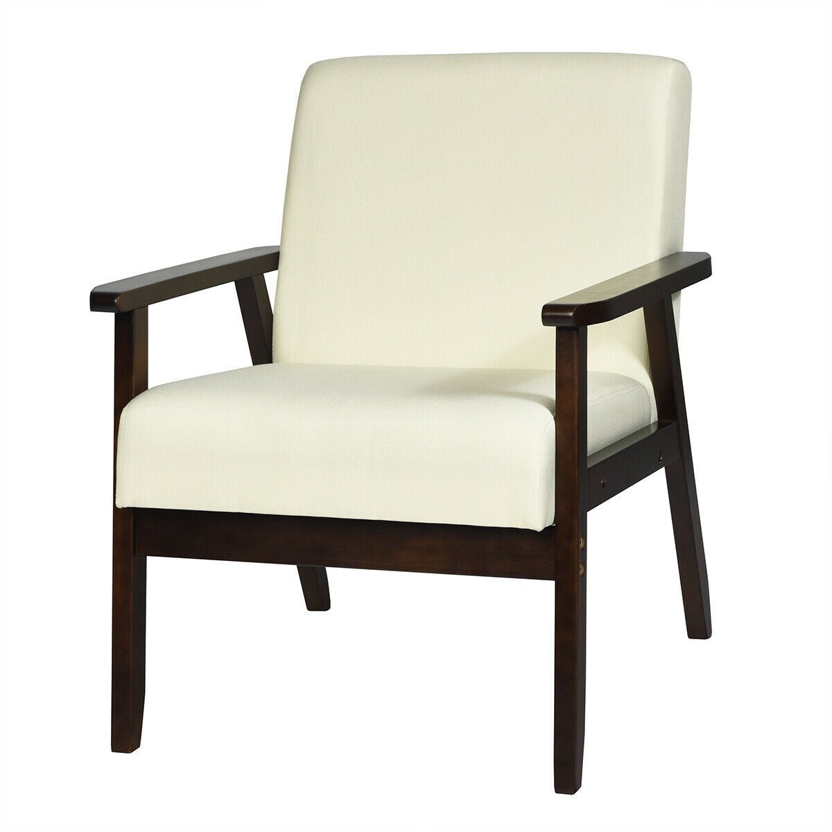 Mid-Century Modern Accent Chair for Living Room - Giantexus