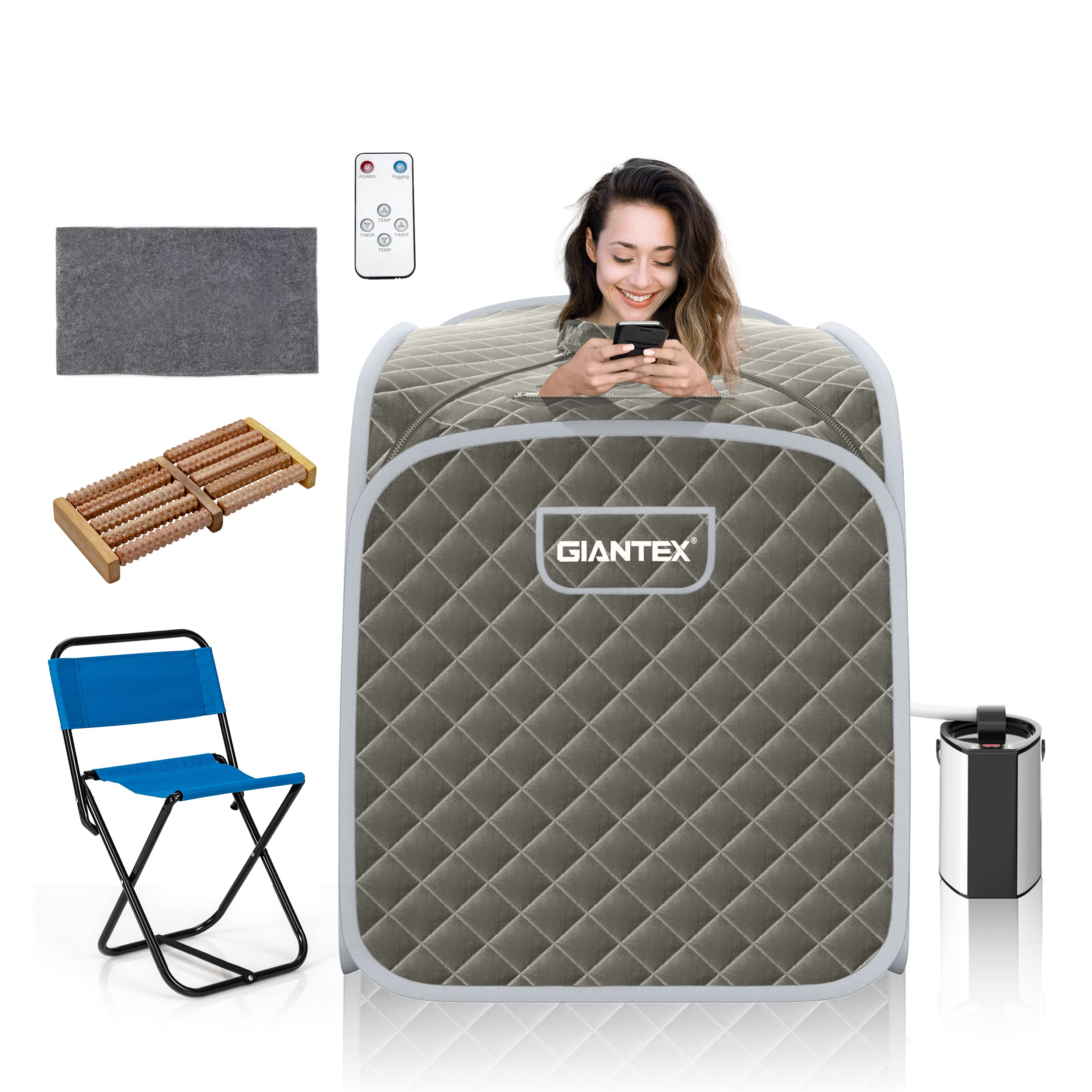 Steam Sauna Portable Therapeutic Sauna 3L Blast-Proof Remote Control
