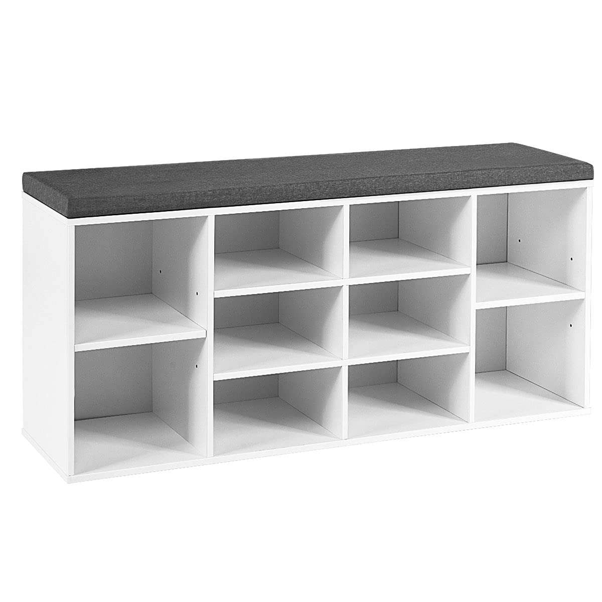 Giantex Shoe Storage Bench with Cushion, Entryway Shoe Rack Bench
