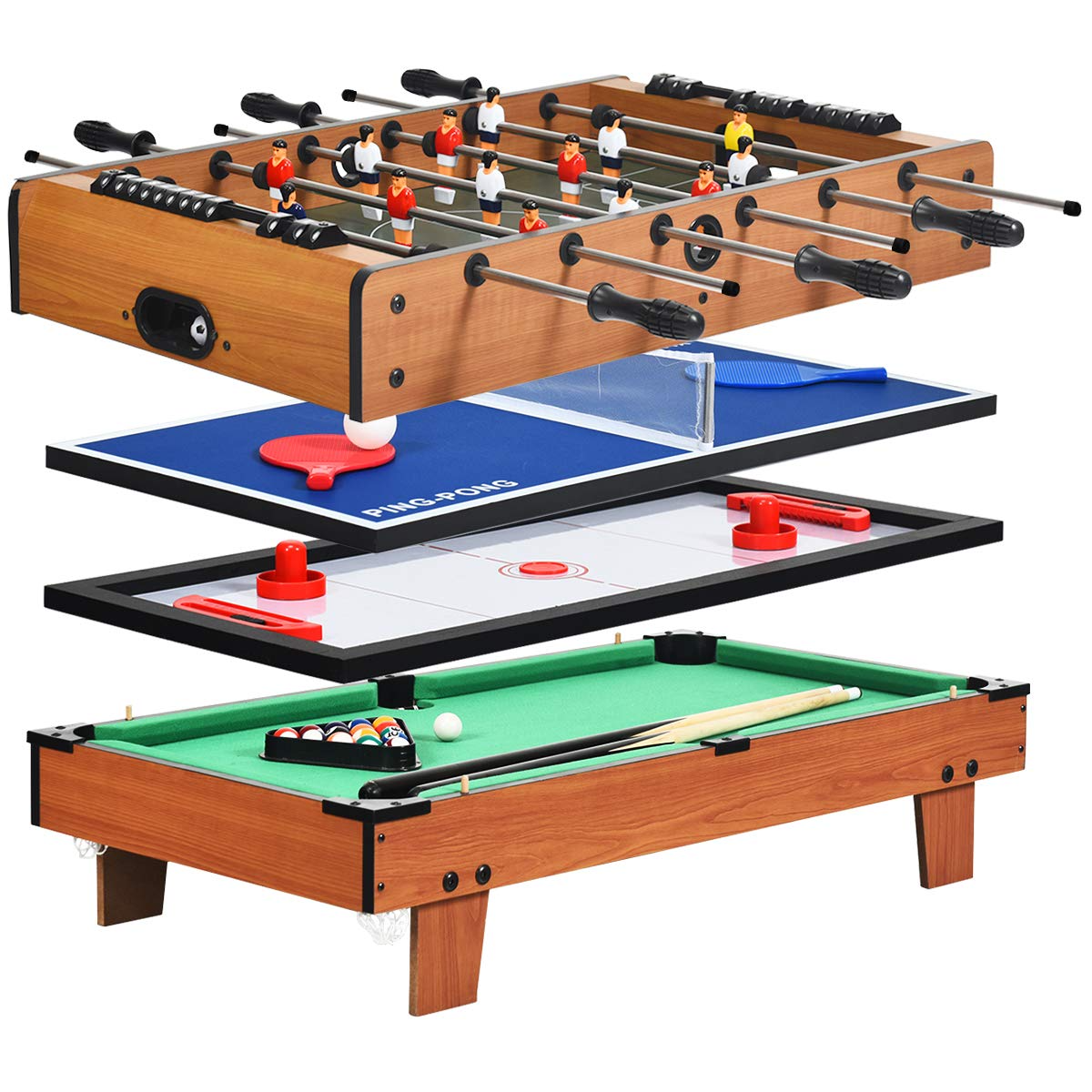 Giantex 4-in-1 Combination Game Table with Soccer