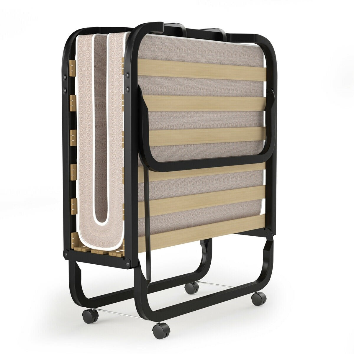 Rollaway Folding Bed with 4 Inch Mattress