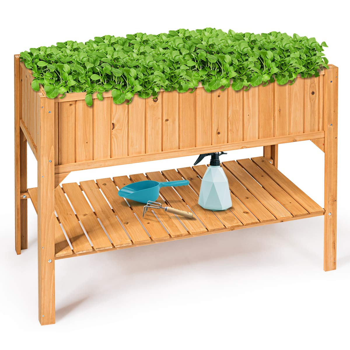 Raised Garden Planter Bed Box, 47" L x 22.5" W x 35.5" H