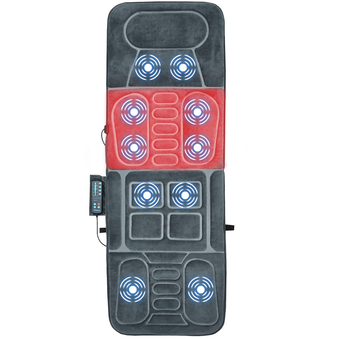 Giantex Foldable Massage Mat with Heat and 10 Vibration Motors Giantex Foldable Massage Mat with Heat and 10 Vibration Motors