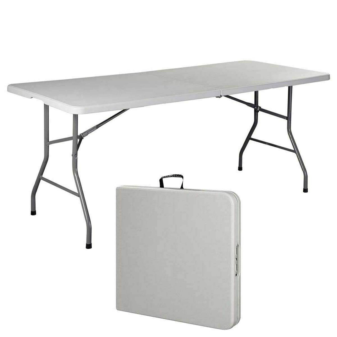 Giantex Folding Table, Off White