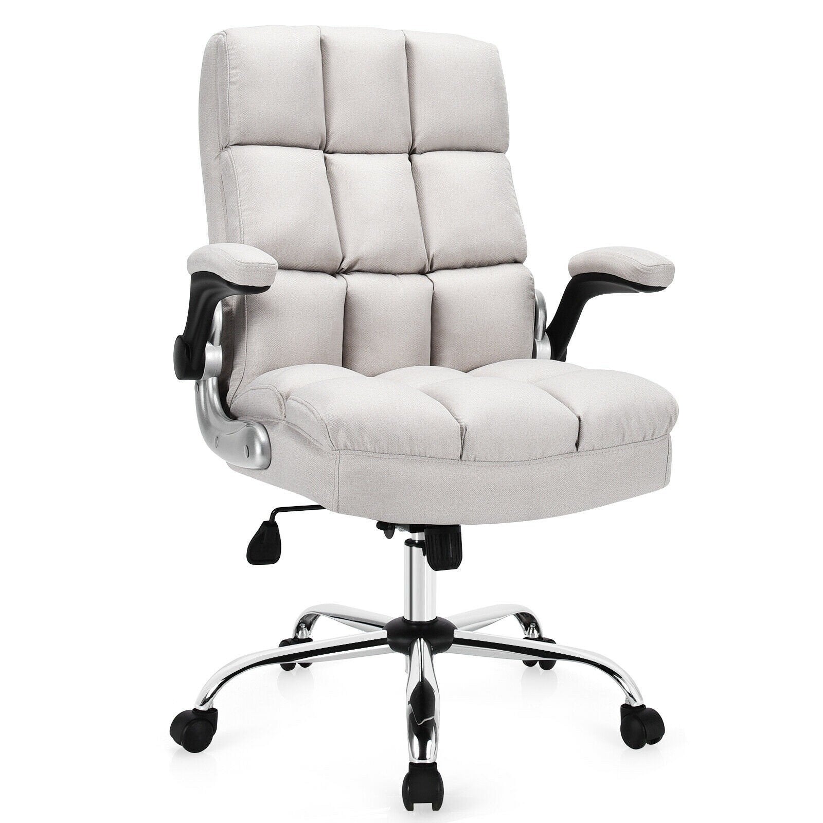Giantex Executive Office Chair,Adjustable Tilt Angle and Flip-up