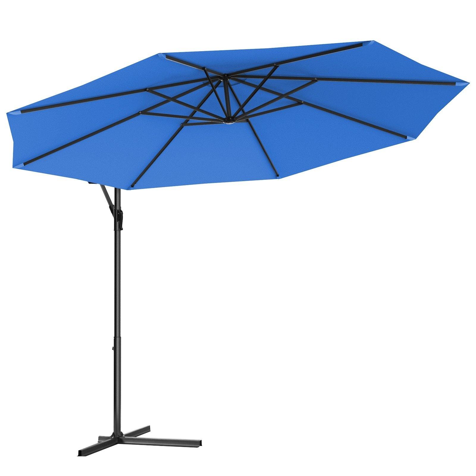 10ft Offset Patio Umbrella Cantilever Umbrella - Giantexus