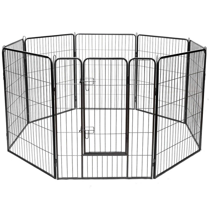 Giantex 8 Panel Pet Playpen with Door, Foldable Dog Exercise Pen (40")