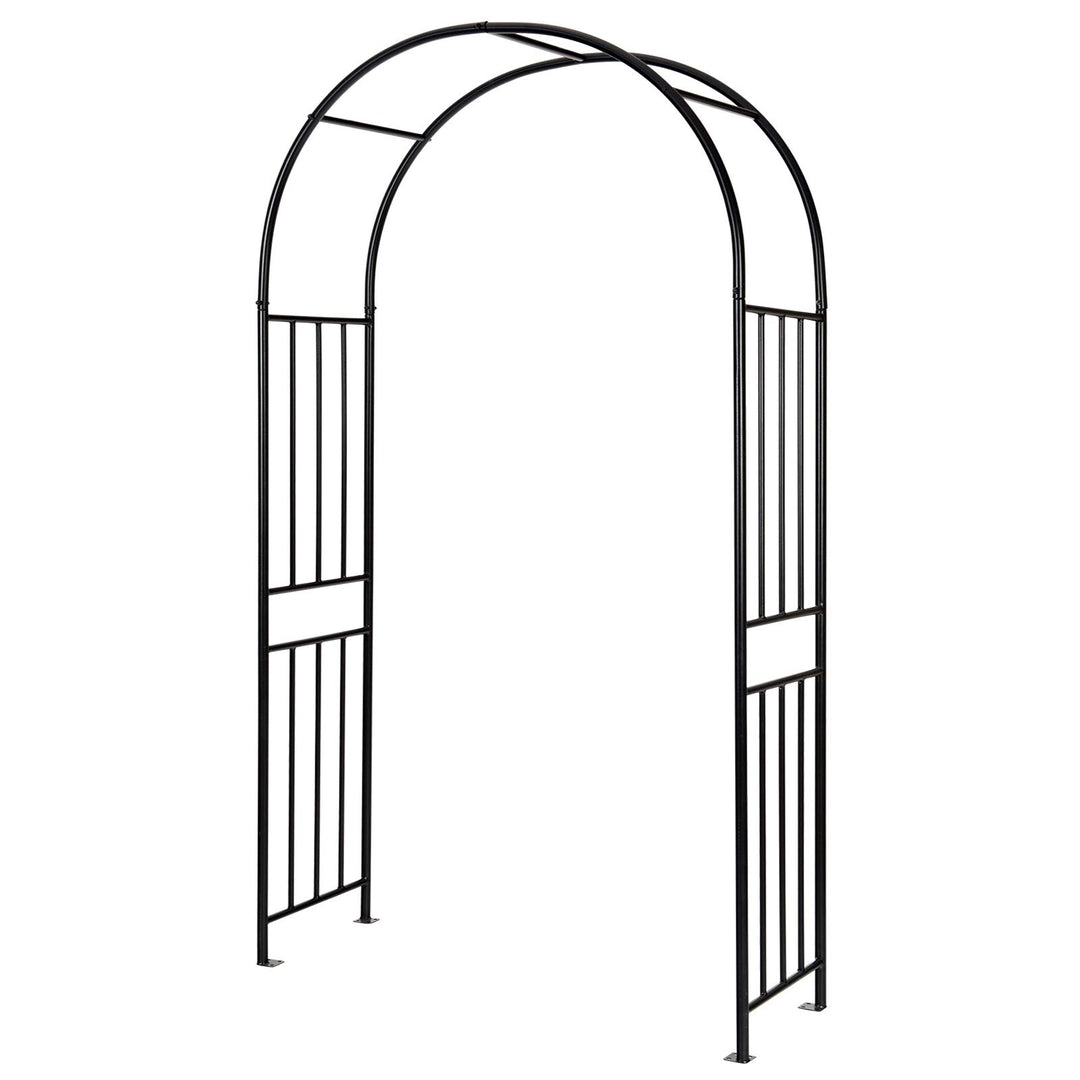 Giantex 7.2Ft Garden Arch, Outdoor Steel Arbor w/Stakes