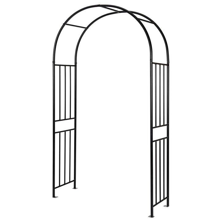 Giantex 7.2Ft Garden Arch, Outdoor Steel Arbor w/Stakes