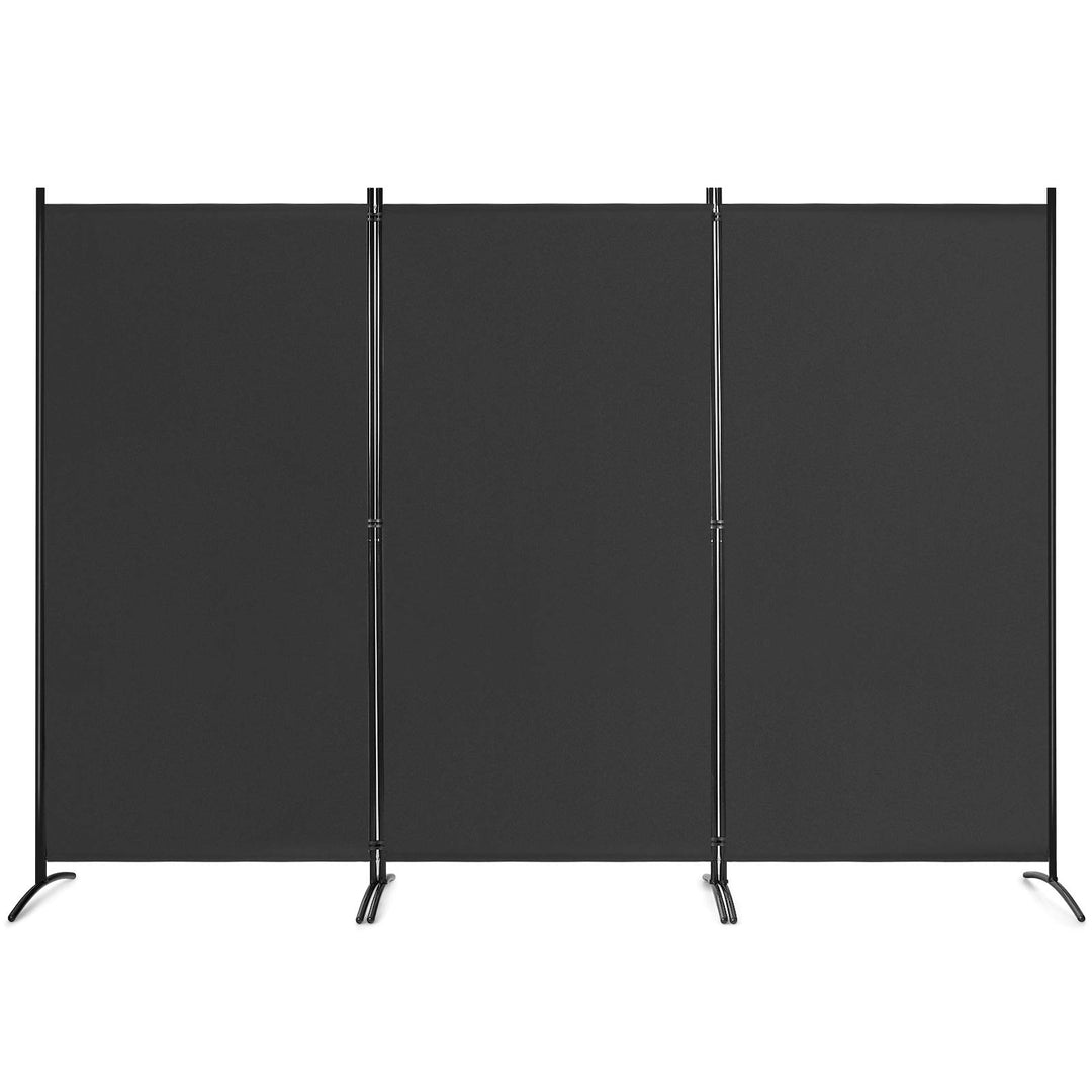 Giantex 6 Ft 3 Panel Room Divider, Folding Portable Privacy Screen w/ Durable Hinges Steel Base