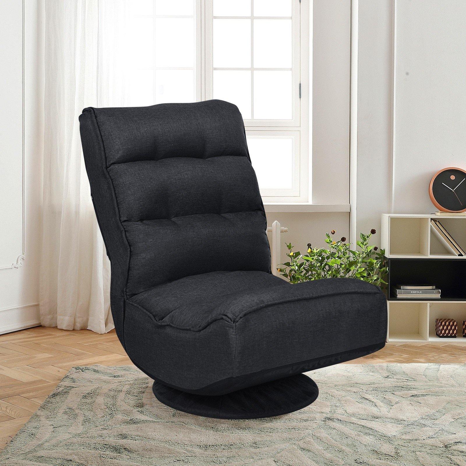 360 Degree Swivel Floor Chair, Lazy Sofa Lounge Chair - Giantexus